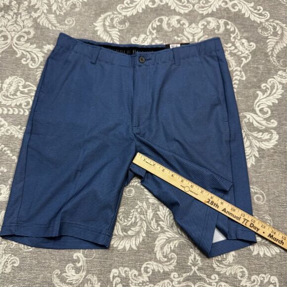 Pebble Beach Men's Chino Shorts Waist 34 Blue Dry Luxe Performance Casual - Picture 6 of 7
